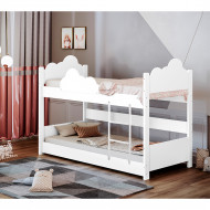 Beliche Solteiro Montessoriana Nuvem Erika - Branco