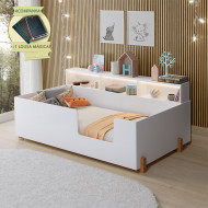 Cama De Criança Infantil Doçura Branca Juvenil Incluso Lousa Mágica