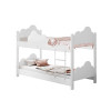 Beliche Infantil Montessoriana Marina Nuvem Juvenil - Branco Incluso Lousa Mágica - 2