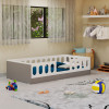 Cama Juvenil Lara Solteiro Com Escadinha Branco E Cinza - 2
