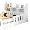Cama Casal Design Montessoriana Helo Com Nicho Branco - Divaloto Móveis - 3