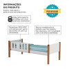 Beliche Infantil Solteiro Ônix - Branco Mel - Divaloto Móveis - 2
