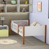 Kit 2 Camas Infantil Solteiro Ônix Com 1 Cama Auxiliar - Branco/Mel - Divaloto Móveis - 3