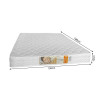 Cama Casal Com Colchão Casinha Montessoriana Ágatha Cinza/Amêndoa Incluso Lousa Mágica - 6