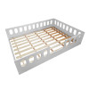 Cama Casal Design Montessoriana Helo Com Nicho Branco - Divaloto Móveis - 4