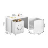 Mesa Infantil Alegra Emoji Montessoriana Com 1 Cadeira E 1 Nicho - Branca - 5