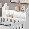 Cama Infantil Montessoriana Helo Solteiro Com Nicho E Led - Branca - 2