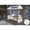 Cama Infantil Montessoriana Sara Com Led Branco/Mel - Divaloto - 1