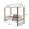 Cama Infantil Montessoriana Sara Com Led Branco/Mel - Divaloto - 4