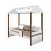 Cama Infantil Montessoriana Sara Com Led Branco/Mel - Divaloto - 3